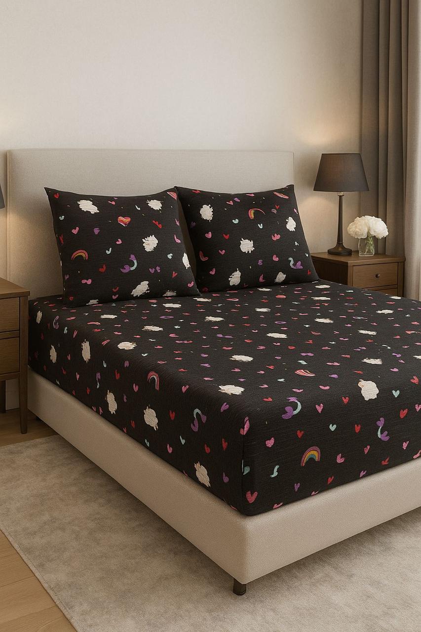 Luvas casal suede com fronhas