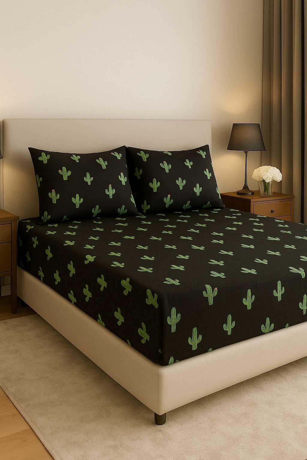 Luvas casal suede com fronhas